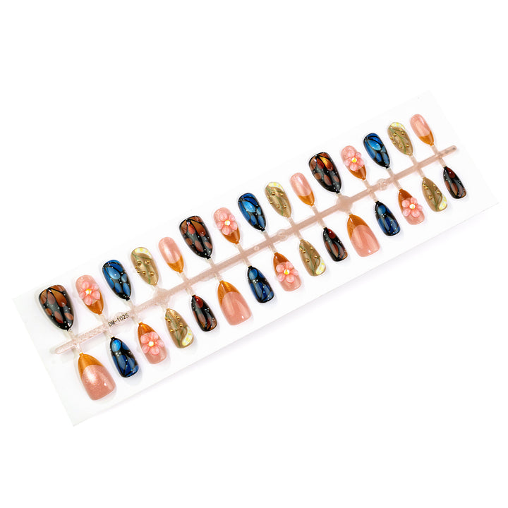 Künstlerisches floral-design Press-on Nagelset