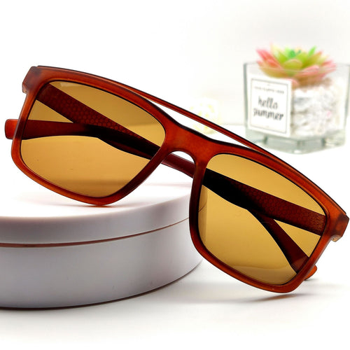 Herren trendige Sonnenbrille mit ergonomischen Rahmen und polarisierten Gläsern Karnz