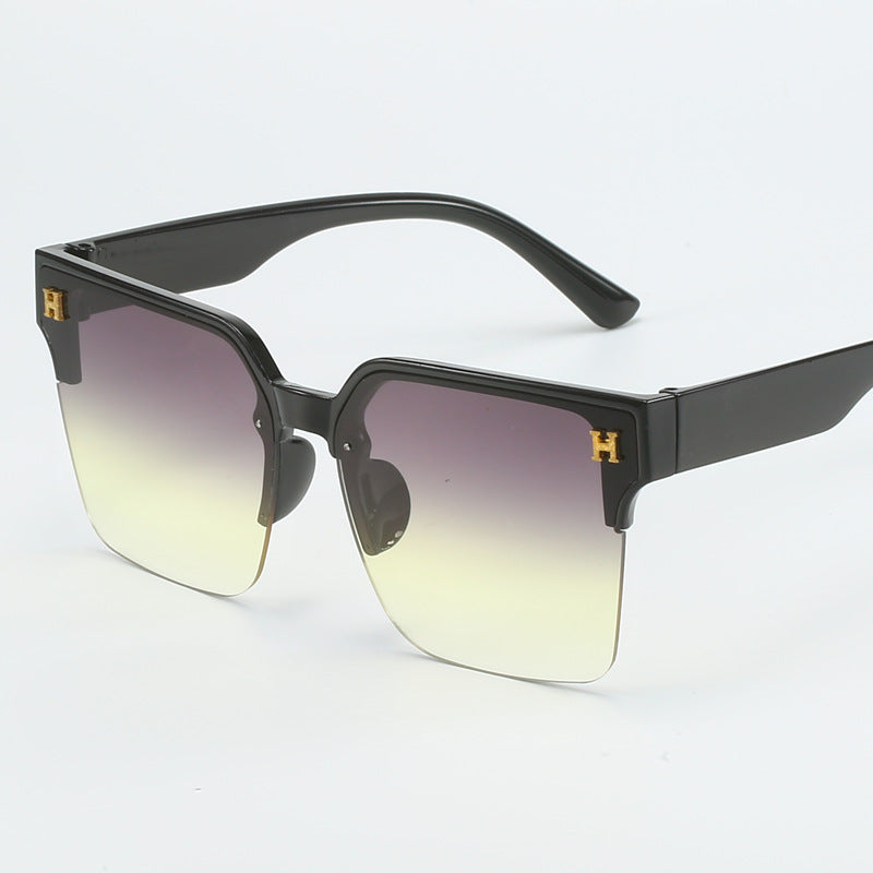 Damen quadratische Sonnenbrille mit elegantem Metallrahmen Karnz