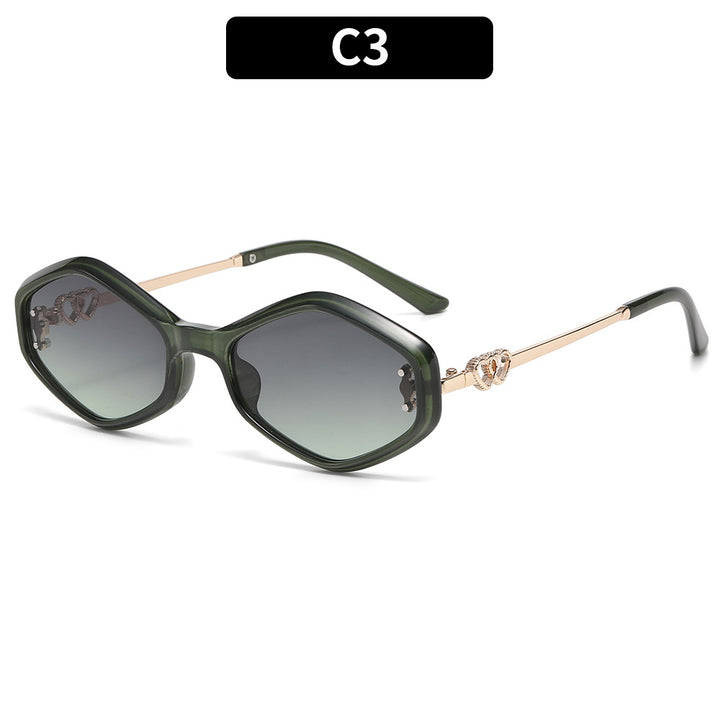 Chic Übergröße Sechseckige Sonnenbrille