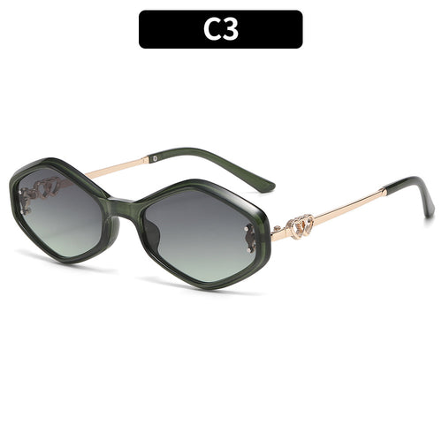 Chic Übergröße Sechseckige Sonnenbrille