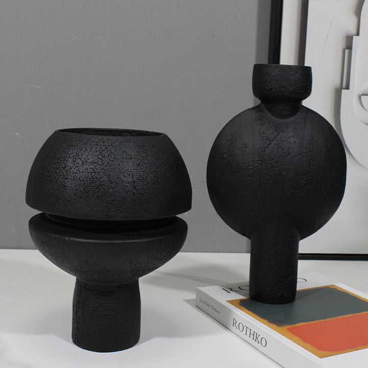 Texturiertes abstraktes dekoratives Vase