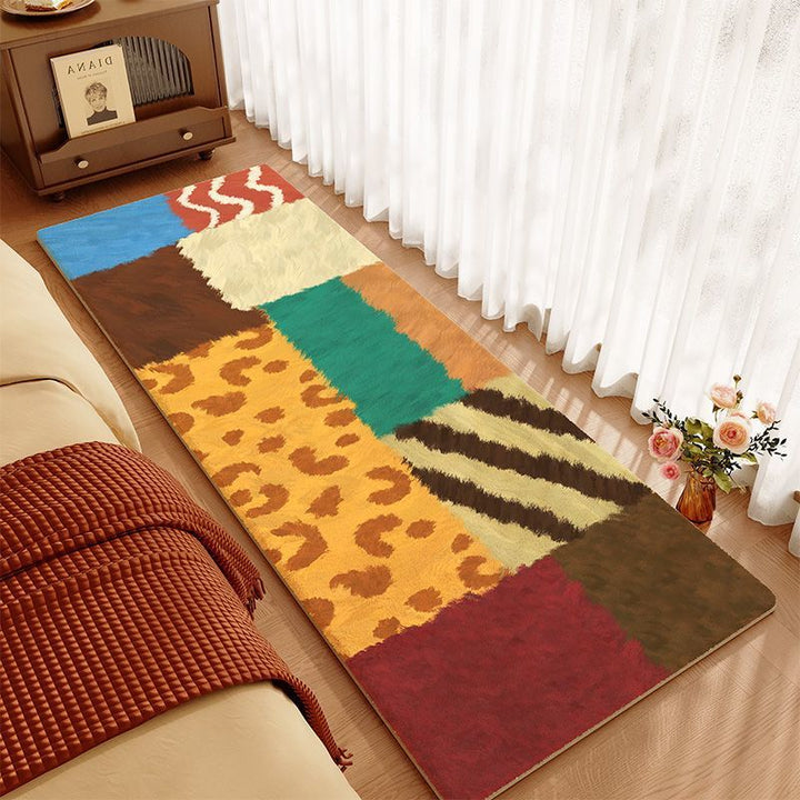 Farbige Patchwork-Teppich