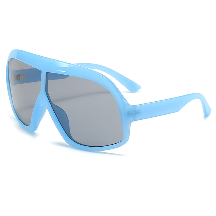 Damen Sportliche Sonnenbrille mit breitem Rahmen und polarisierten Gläsern Karnz