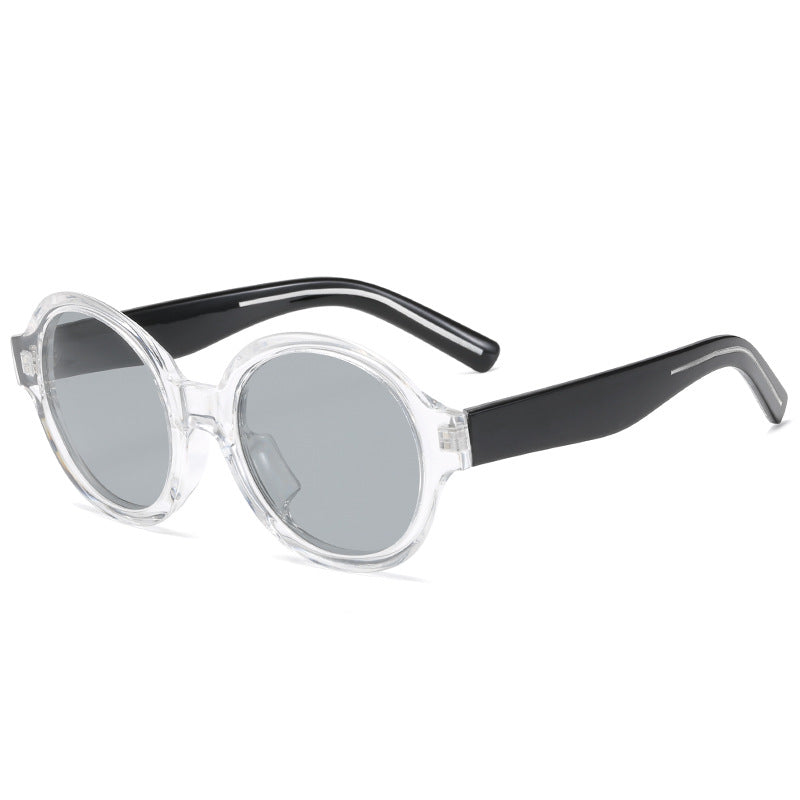 Damen modische Sonnenbrille im stilvollen runden Design Karnz