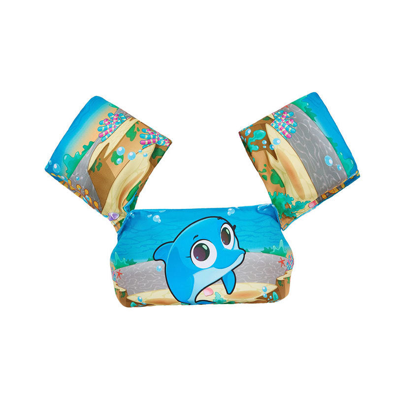 Damen Aufblasbare Schwimmhilfe mit farbigem Flamingo-Design Karnz