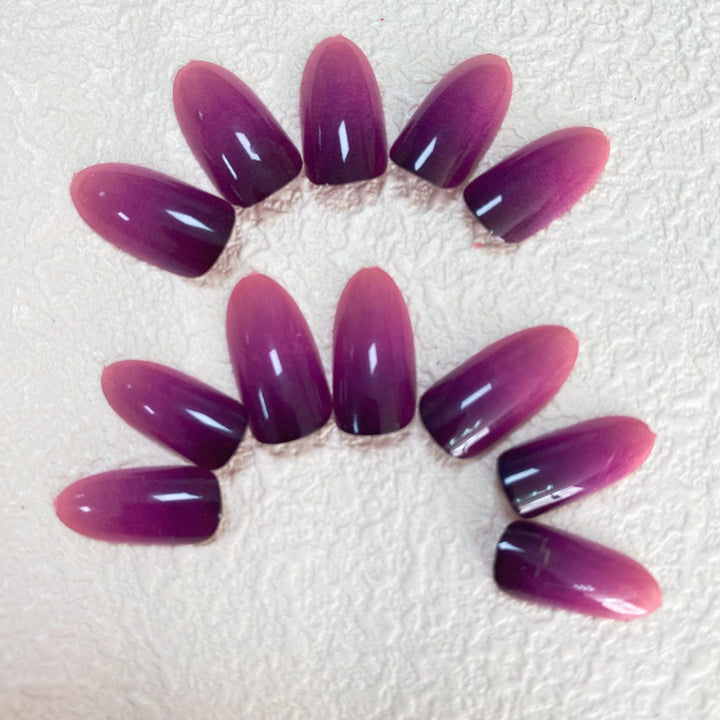 Gradient Ombre Press-On-Nagelspitzen Karnz