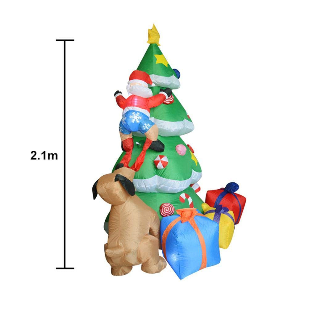 Aufblasbarer Weihnachtsbaum mit Figuren