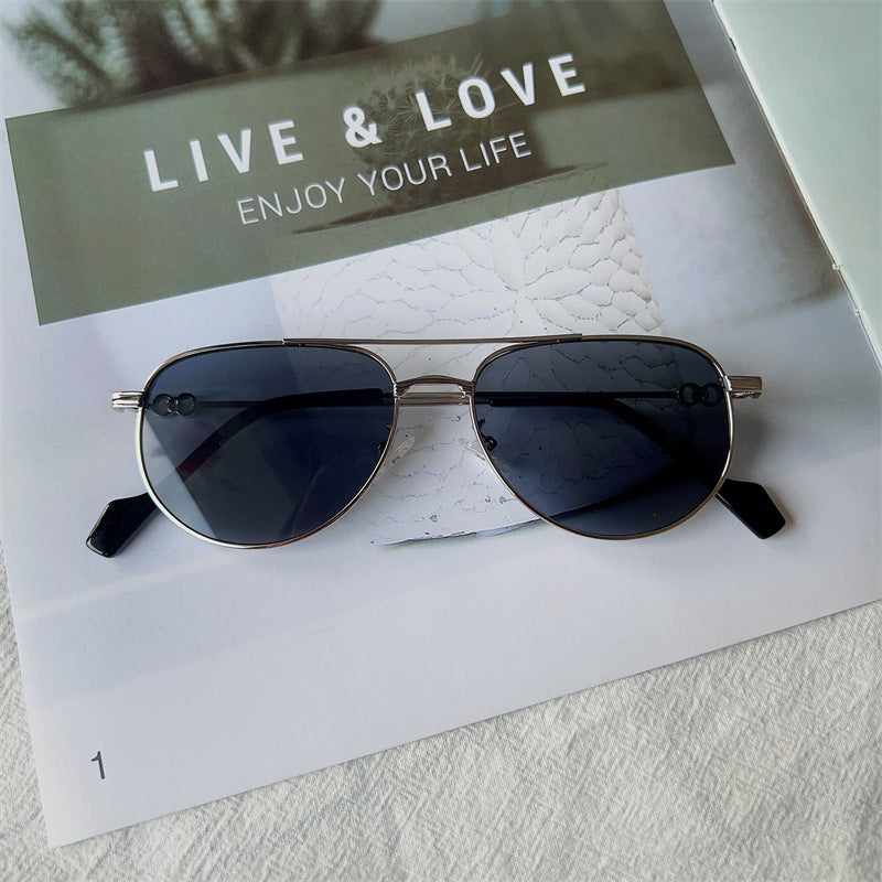 Vintage-inspirierte Pilotensonnenbrille Karnz