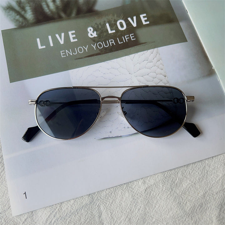 Vintage-inspirierte Pilotensonnenbrille Karnz