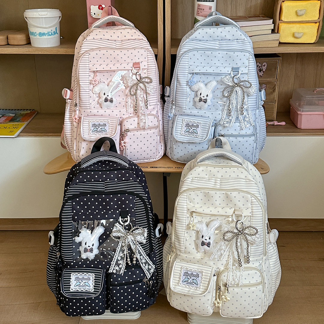 Stylische Multifunktionale Sternenprint Rucksack Karnz