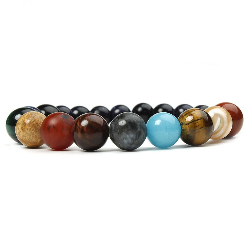 Bunte Armband mit Natursteinen Karnz