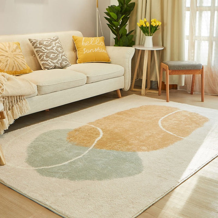 Abstraktes Design Boden Teppich Karnz