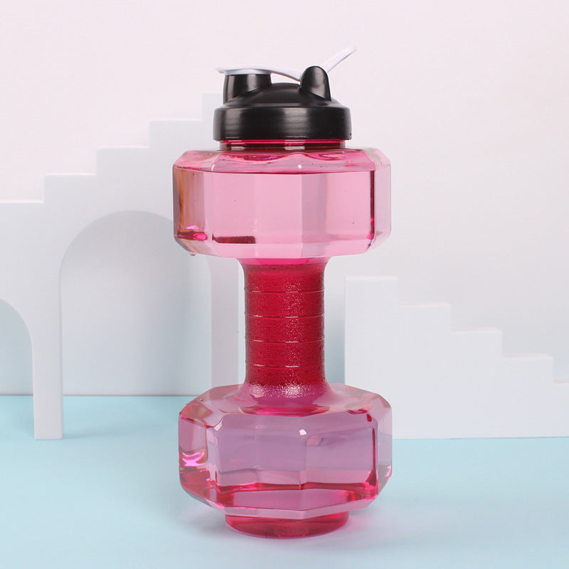 Unisex Fitness Wasserflasche in origineller Hantel-Form Karnz