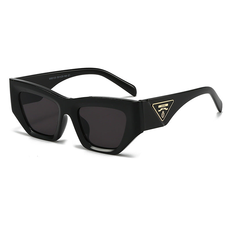 Damen Designer Sonnenbrille mit modernem, geometrischem Rahmen Karnz