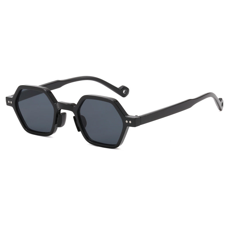 Damen Geometrische Sonnenbrille im modernen Hexagon-Design Karnz