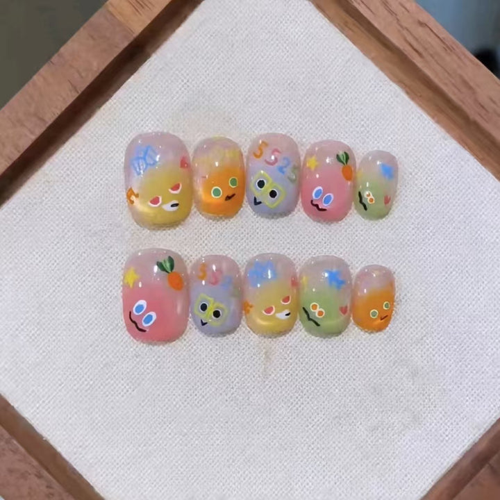 Verspielt Charakter-Themen Nagelkunst Set Karnz