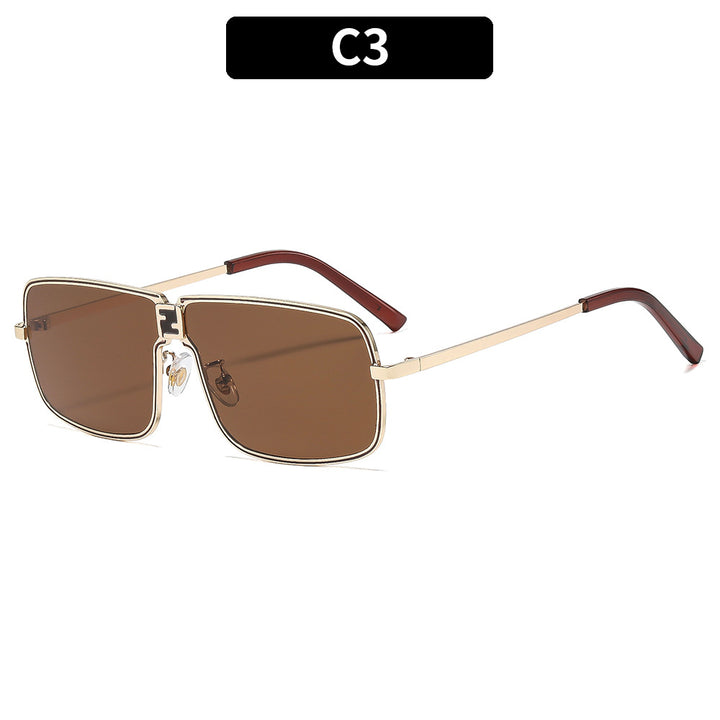 Geometrische stilvolle quadratische Sonnenbrille