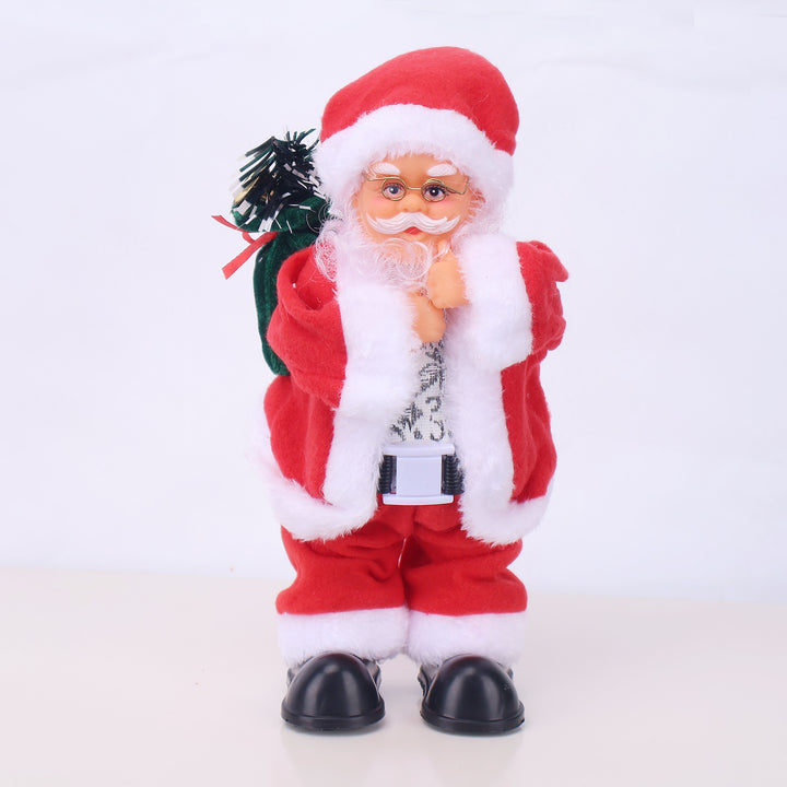 Dekorative Weihnachtsmannfigur mit Süßigkeit