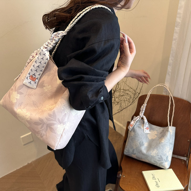Blumenmuster Schulter Tote Bag Karnz