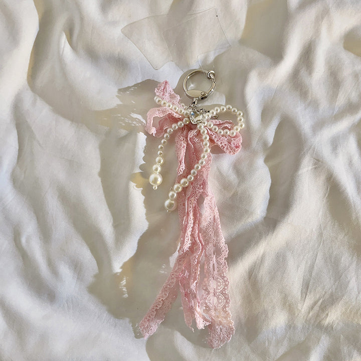 Eleganter mit Perlen verzierter Charm-Schlüsselanhänger Karnz