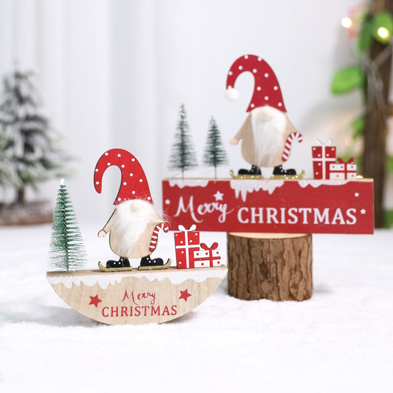 Holz Weihnacht Gnom Figurine