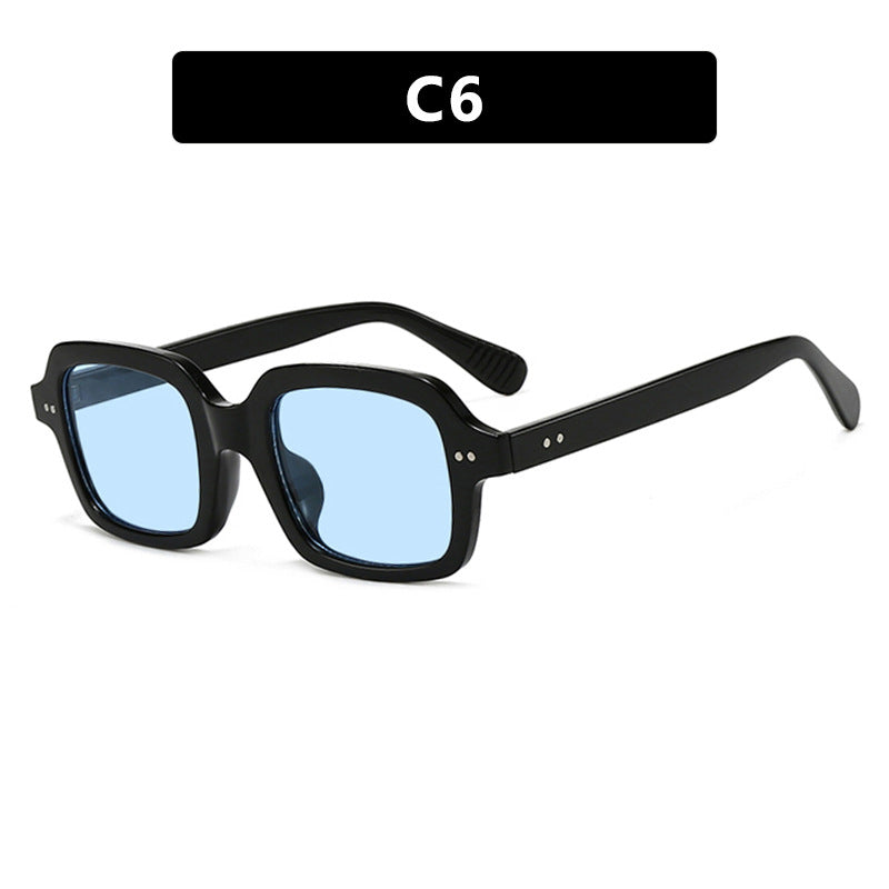 Damen moderne quadratische Sonnenbrille mit breitem Rahmen und elegantem Design Karnz