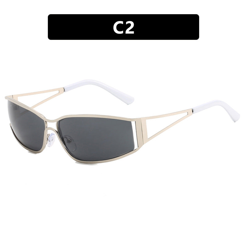 Damen sportliche Sonnenbrille mit modernem Rahmen Karnz