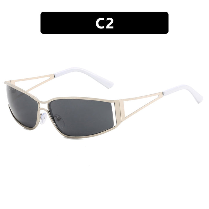 Damen sportliche Sonnenbrille mit modernem Rahmen Karnz