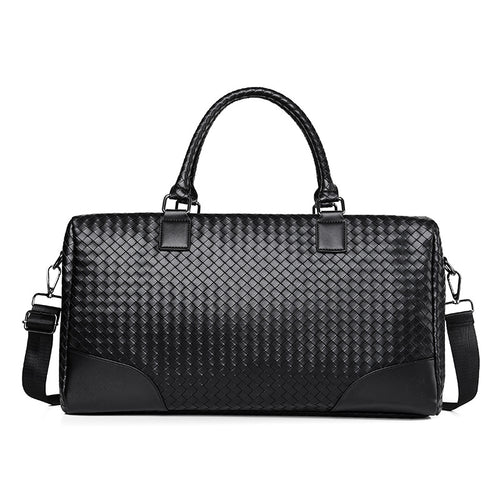 Premium Gewebte Leder Reise-Duffel Tasche Karnz
