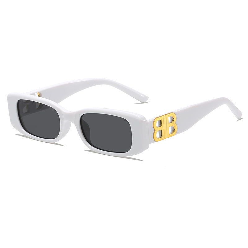 Damen Modische Rechteckige Sonnenbrille Karnz