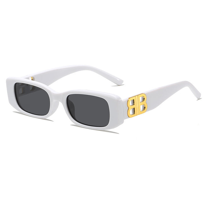 Damen Modische Rechteckige Sonnenbrille Karnz