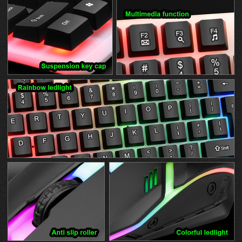 RGB Mechanical Gaming-Tastatur mit anpassbarer Hintergrundbeleuchtung Karnz