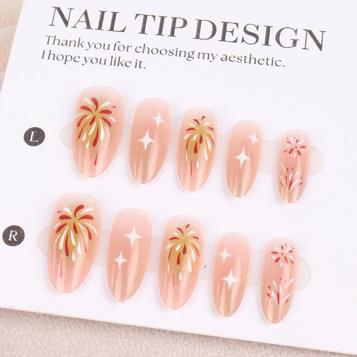 Handgefertigtes Press-On Nagelkunst-Set Karnz