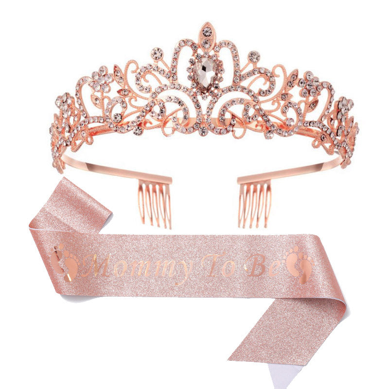 Damen Hochzeits-Tiara mit personalisiertem Band Karnz