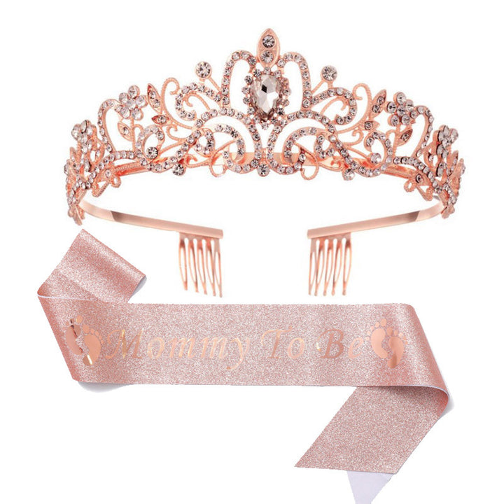 Damen Hochzeits-Tiara mit personalisiertem Band Karnz