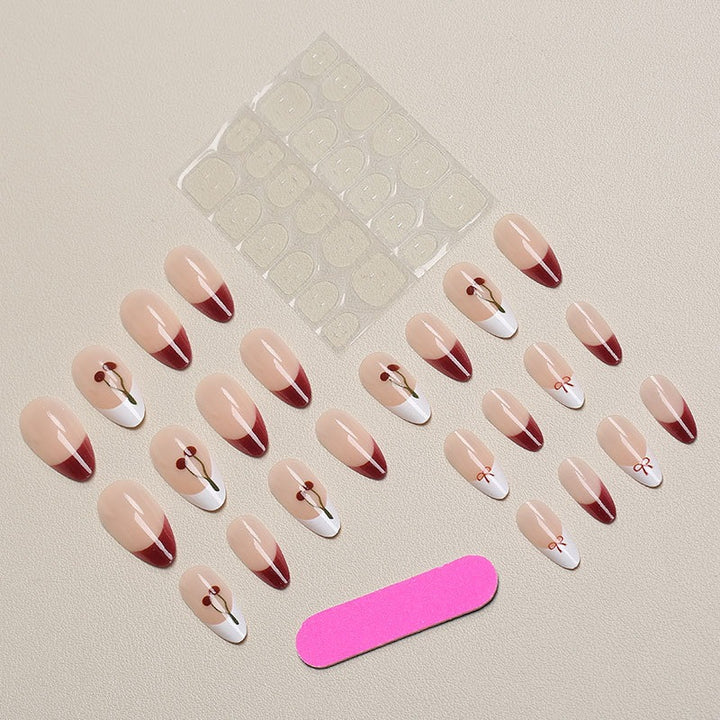 Blumenakzent Press-On Nail Art Design