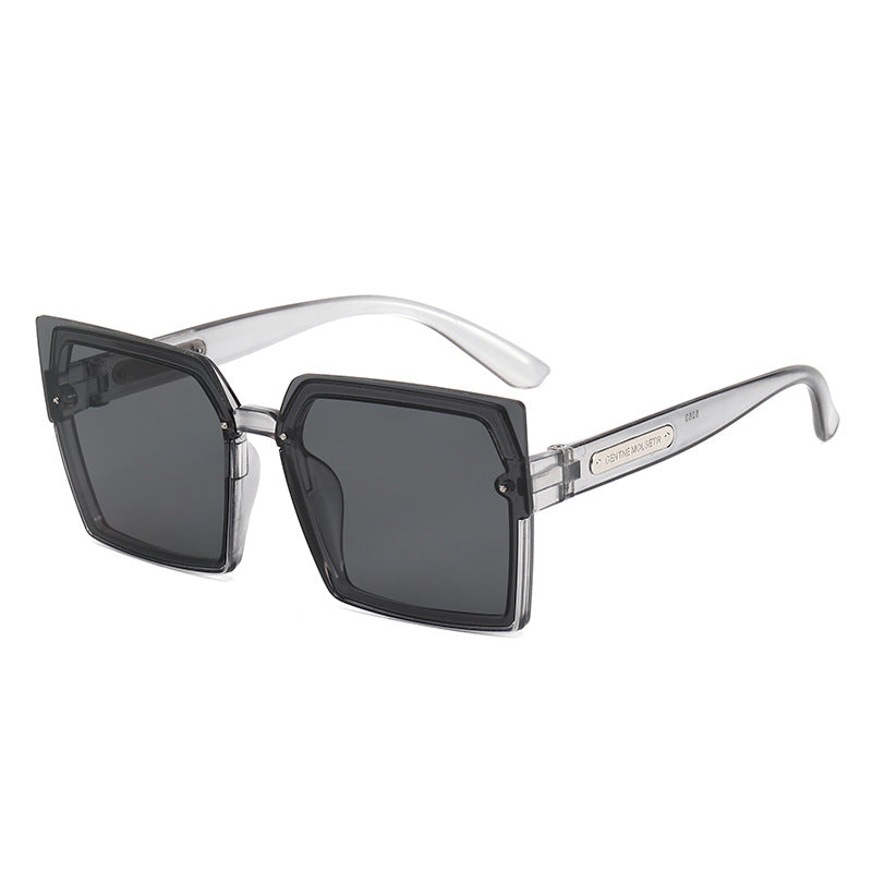 Damen Modische quadratische Sonnenbrille mit stylischem zweifarbigen Rahmen Karnz