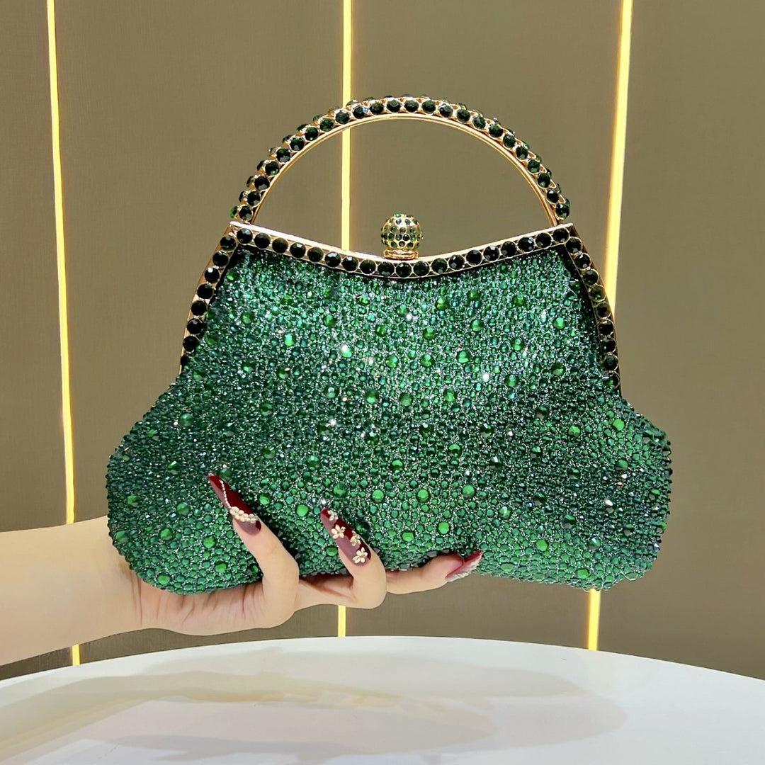 Exquisite Strass-besetzte Abendhandtasche
