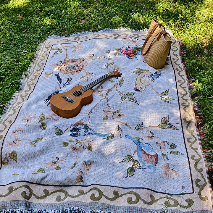 Künstlerisch Floral Musterteppich Wurfdecke
