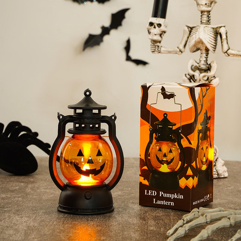 LED Kürbislaterne Dekorative Batteriebetriebene Halloween Tischleuchte