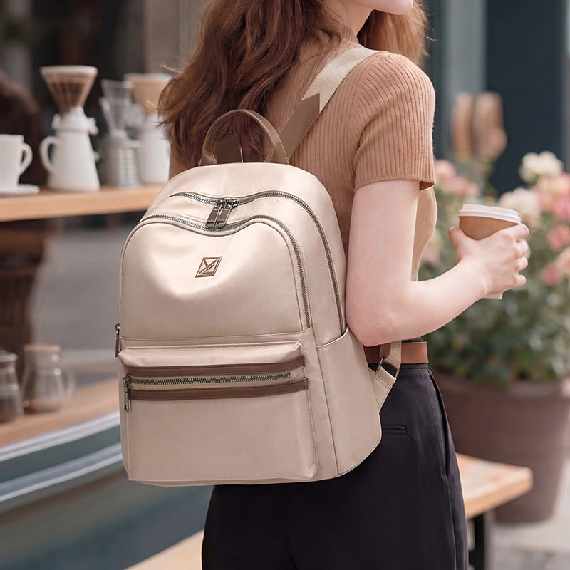 Multi-Compartment Leder Rucksack Karnz
