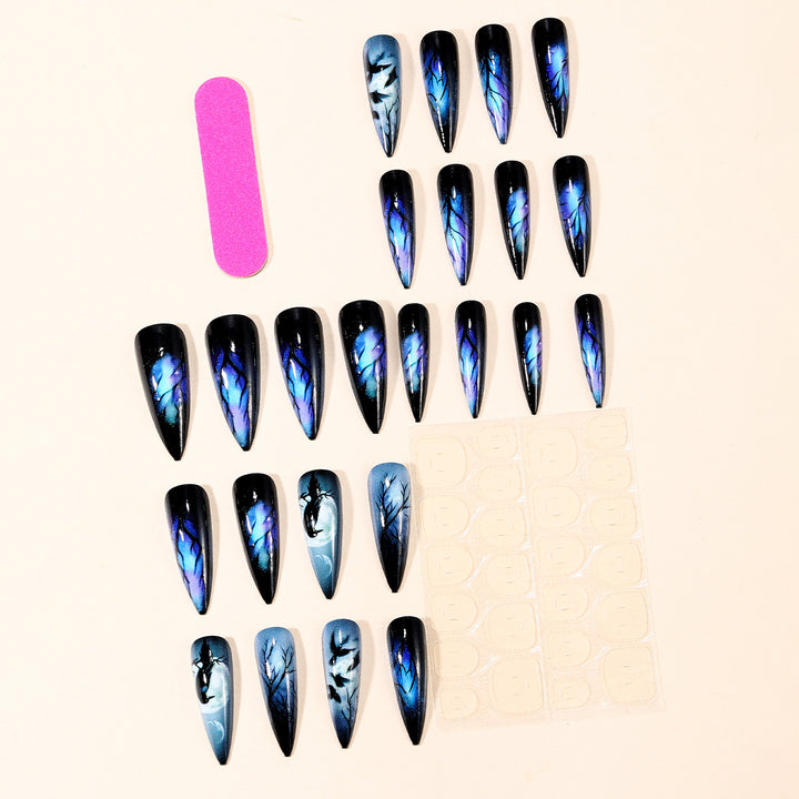 Gothic Verzauberte Stiletto Nagel Kunst Verlängerungen Karnz