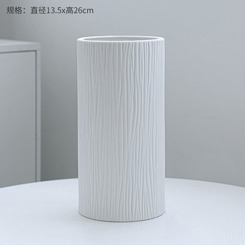 Texturierte Holzmaserung Dekorative Vase