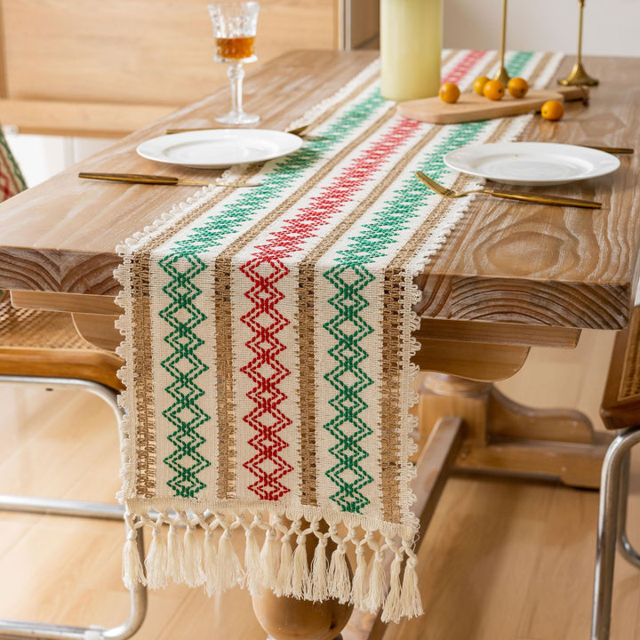 Bohemian Stil Fransen Tischdecke