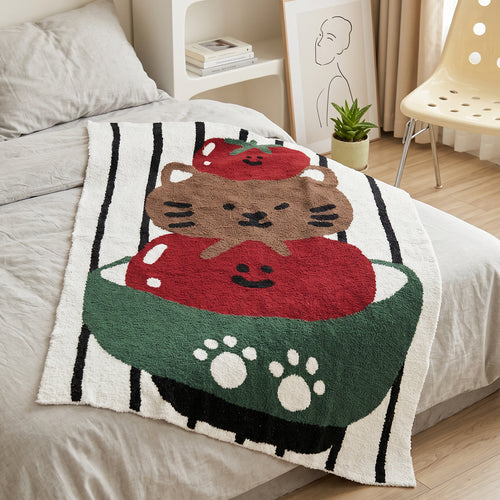 Cartoon-Kat-Themen Kuscheldecke