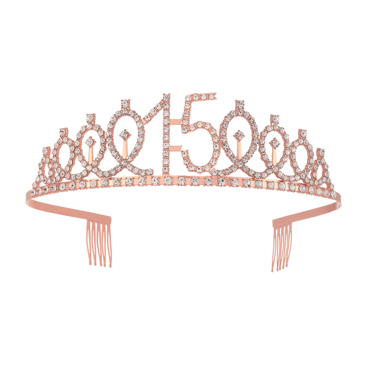 Damen Kristallverzierte Tiara mit elegantem Design Karnz