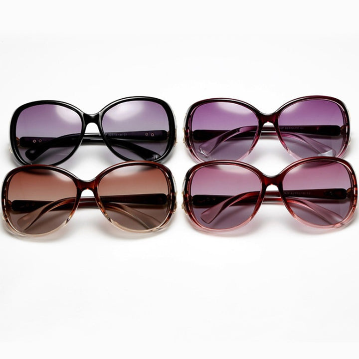 Elegante Übergroße Katzenaugen-Sonnenbrille Karnz