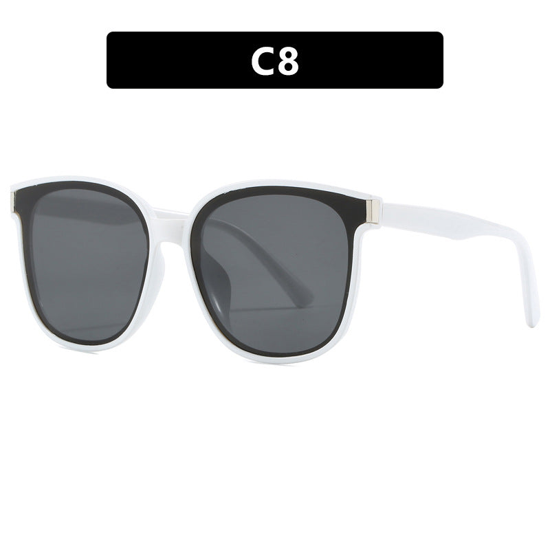 Damen modische Sonnenbrille mit hochwertigem, transparentem Kunststoffrahmen Karnz