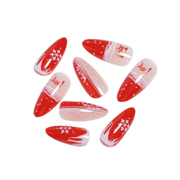 Festlich inspiriertes Press-On Nagelkunst Set Karnz